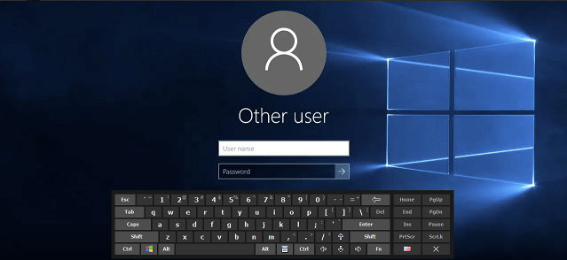 Keyboard on Windows Logon Screen